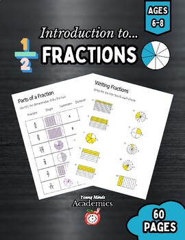 Preview of Introduction to Fractions: Parts of a Fraction, Coloring/Writing Fractions