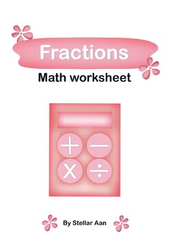 Preview of Introduction to Fractions and math worksheets.