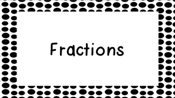 Preview of Introduction to Fractions of a Region and Set- PowerPoint or Posters