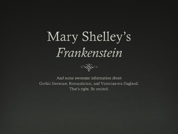 Preview of Introduction to Frankenstein, Mary Shelley, and Gothic/Romantic Literature