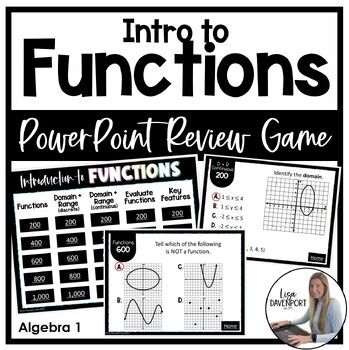 Preview of Functions Power Point Review Game