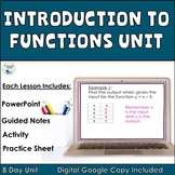 Introduction to Functions-Tables, Graphs, Domain, Range, L