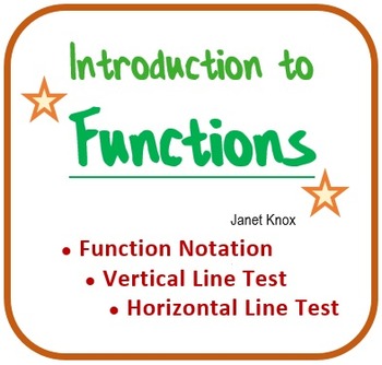 Preview of Introduction to Functions in Algebra