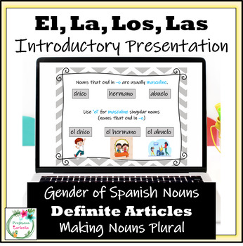 Preview of Introduction to Gender in Spanish Nouns, Definite Articles & Making Nouns Plural