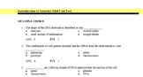 Introduction to Gentetics Mid Unit Test Exam View Bank