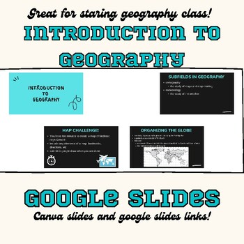 Introduction to Geography Google Slides by KWerreteaches | TPT