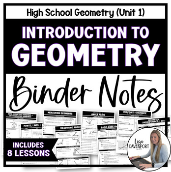 Preview of Introduction to Geometry Binder Notes