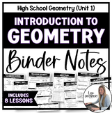 Introduction to Geometry Binder Notes