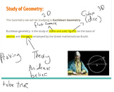 Introduction to Geometry Bundle (Terms, Line Segments, Ang