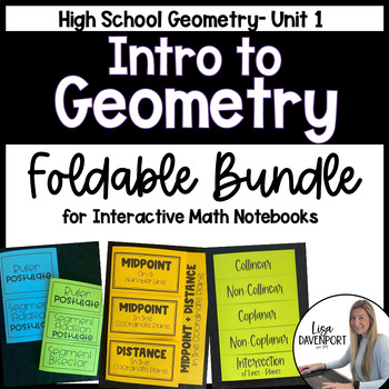 Preview of Introduction to Geometry Foldables for Interactve Notebooks