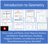 Introduction to Geometry Unit Bundle with Videos