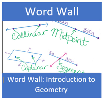 Preview of Introduction to Geometry Word Wall