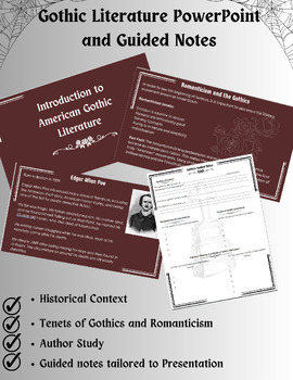 Preview of Introduction to Gothic Literature - PowerPoint and Guided Notes