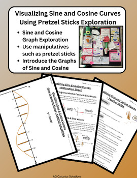 Preview of Introduction to Visualizing & Graphing Sine & Cosine Using Pretzels Exploration