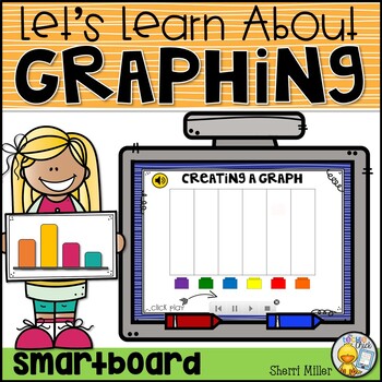 Preview of Introduction to Graphing Smartboard Lesson Activity for Kindergarten & 1st Grade