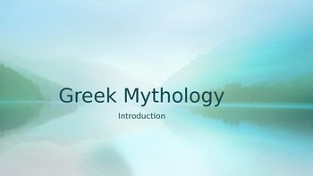 Preview of Introduction to Greek Mythology