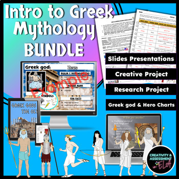 Preview of Introduction to Greek Mythology BUNDLE | Presentations, Projects, & Worksheets