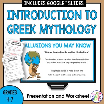 Preview of Greek Mythology Lesson - Introduction to Greek Mythology - Mythology Allusions