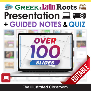 Preview of Greek & Latin Roots Introduction PowerPoint & Quiz - Prefixes, Roots & Suffixes