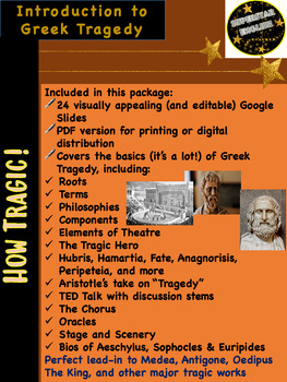 Preview of Introduction to Greek Tragedy AP Lit High School English Sophocles Euripides