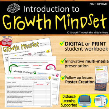 Preview of Introduction to Growth Mindset (Digital & Print)