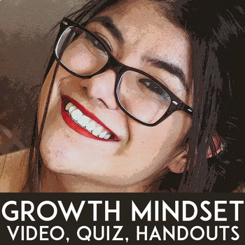Preview of Growth Mindset Activities High School: Growth vs Fixed Mindset Quiz & TED Talk
