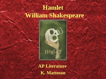 Introduction to Hamlet with Anticipatory Guide Questions by Kari Matteson