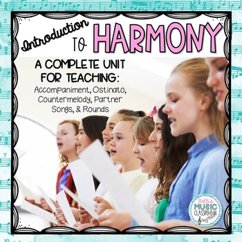 Preview of Harmony in Music : Presentation, Worksheet, & Test with definitions & examples