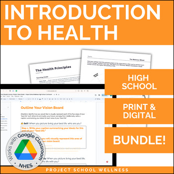 Preview of What is Health? Lesson Plan Bundle | High School Health Curriculum
