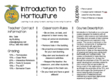 Ag Class Syllabus - Introduction to Horticulture