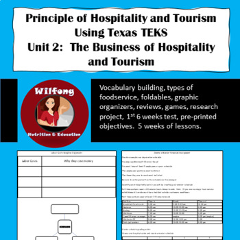 Preview of Introduction to Hospitality:  Texas TEKS, Unit 2