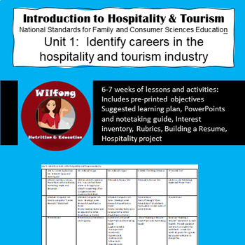 Preview of Introduction to Hospitality & Tourism, Unit 1 Identify Careers