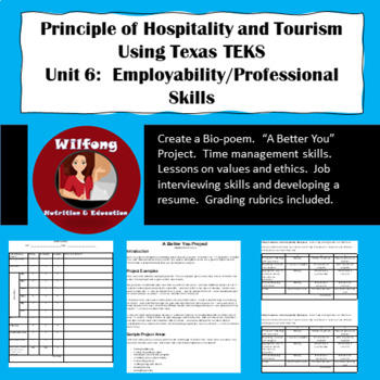 Preview of Introduction to Hospitality Using Texas TEKS, Unit 6