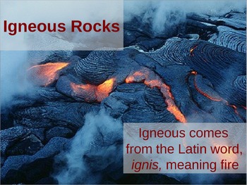 Preview of Introduction to Igneous Rocks Power Point