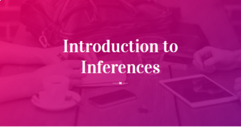 Preview of Introduction to Inferences: Make inferences in Riddles and Commercials 