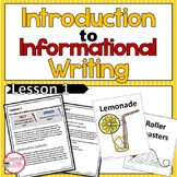 Introduction to Informational Writing