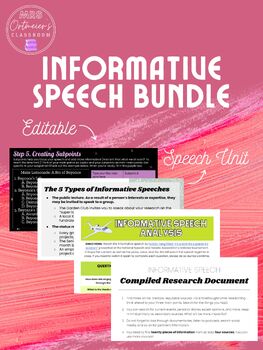 Preview of Informative Speech Bundle!