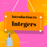 Introduction to Integers Lesson 6th Grade Math