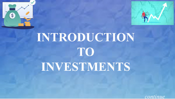 Preview of Introduction to Investing Lecture Slides, Note Guide, Quiz and Keys