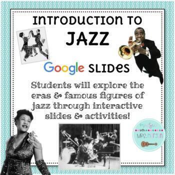 Preview of Introduction to Jazz for Upper Elementary Students (Google Slides)