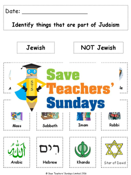 Preview of Introduction to Judaism Lesson plan, PowerPoint and Worksheets
