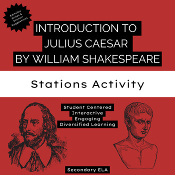 Preview of Introduction to Julius Caesar | Shakespeare Station Activity