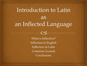 Preview of Powerpoint: Introduction to Latin