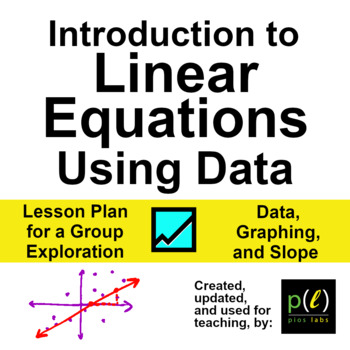 Preview of Introduction to Linear Equations Using Data: Lesson Plan for a Group Activity