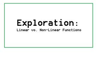 Preview of Introduction to Linear v. Non-Linear: Exploration