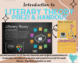Introduction to Literary Theory/Criticism-Handout and Prezi