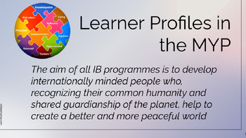 Preview of Introduction to MYP Learner Profiles/Mini-Project