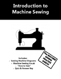 Introduction to Machine Sewing - Handouts, Quiz, and 'Lear