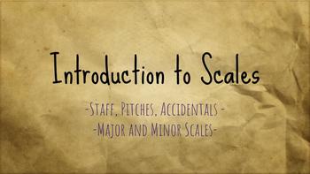 Preview of Introduction to Major and Minor Scales Unit