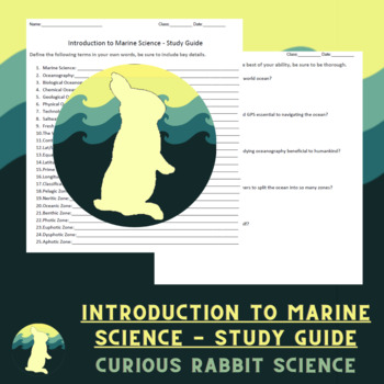 Preview of Introduction to Marine Science - Study Guide